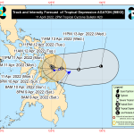 Typhoon Agaton track.  (Photo courtesy of PAGASA)