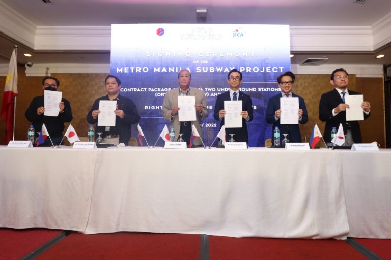 Contract for Metro Manila Subway stations signed