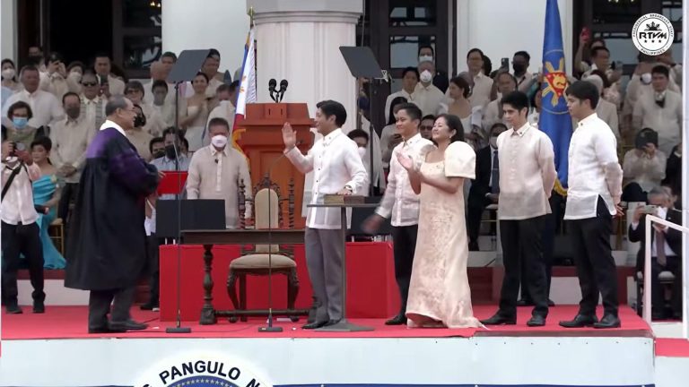 Marcos sworn in as 17th President of PH