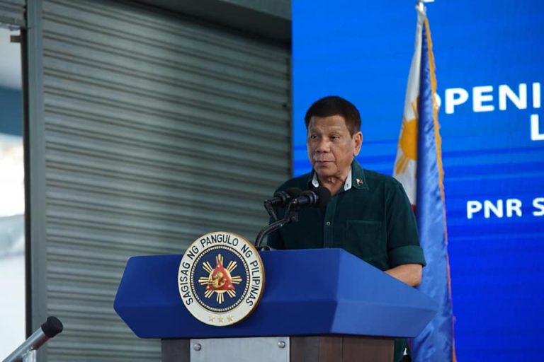 Duterte graces reopening of PNR San Pablo-Lucena railway line