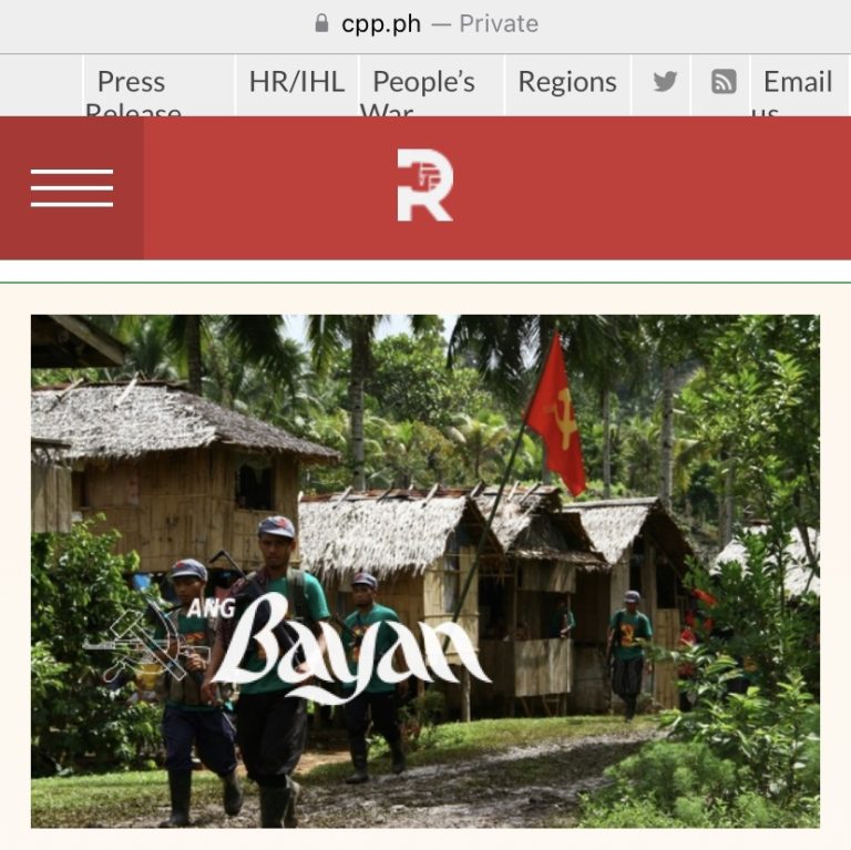 NTC urged to block access to websites of CPP-NPA, independent media