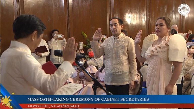 President Marcos Jr. leads oath taking of Cabinet members