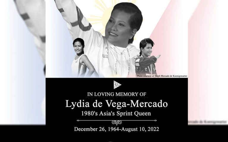 President Marcos mourns passing of Lydia de Vega: ‘She has fought a good fight’