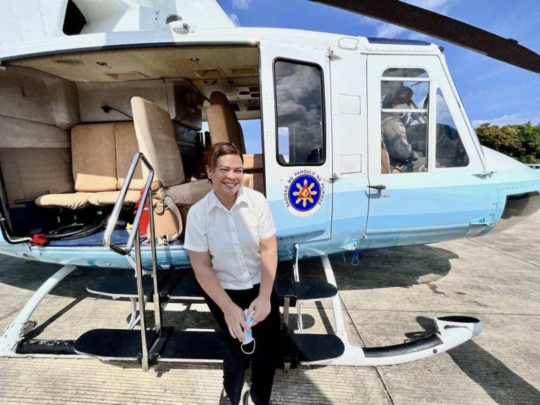 VP Sara defends use of presidential chopper