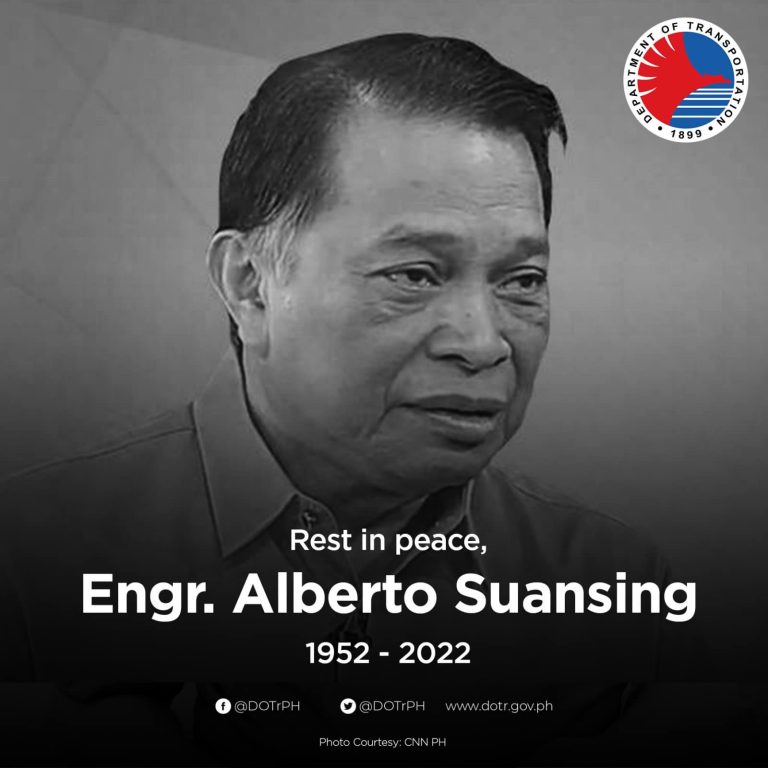 Former LTFRB chair Alberto Suansing passes away