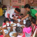 Supplementary Feeding Program funded by the Department of Social Welfare and Development and jointly implemented with the Municipal Local Government Units and the Child Development Service Parents Group at the Bannawol Child Development Center. (Photo courtesy of DSWD CAR)