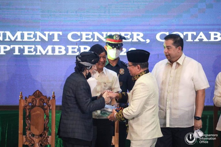 Marcos joins Misuari, Ebrahim during BTA Parliament inauguration