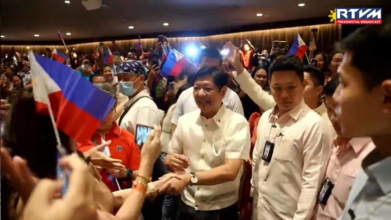 President Marcos meets Filipinos in Singapore
