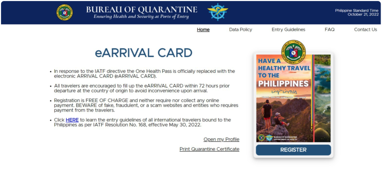 One Health pass changed to e-ARRIVAL CARD; Move welcomed by DOT
