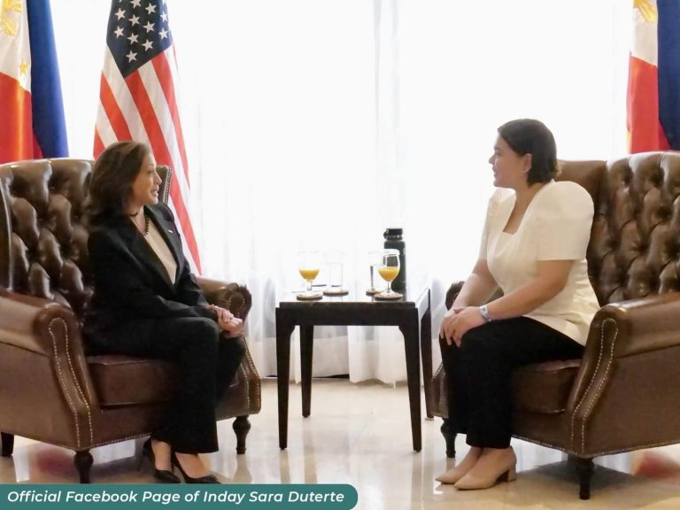 US VP Harris pays courtesy call to VP Sara Duterte