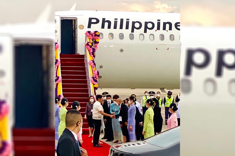 PBBM arrives in Thailand for APEC