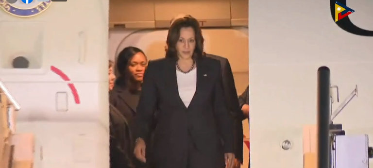 US Vice President Kamala Harris arrives in PH