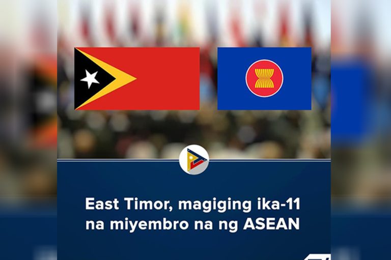 ASEAN leaders OK admission of East Timor as 11th member