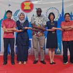 From right: ﻿ Ambassador Mohamad Hery Saripudin of Indonesia, Ambassador Marie Charlotte G. Tang of the Philippines, Deputy Director for Asia, Australasia and Pacific Islands Stanley Mwangi of the Kenyan Ministry of Foreign and Diaspora Affairs, Chargé d’Affaires, a.i. Fatin Zafirah Haris of Malaysia (Chair), and Chargé d’Affaires, a.i. Torsak Janpian of Thailand.