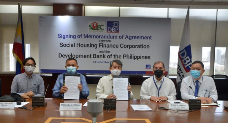 DBP signs financing pact with key shelter agency