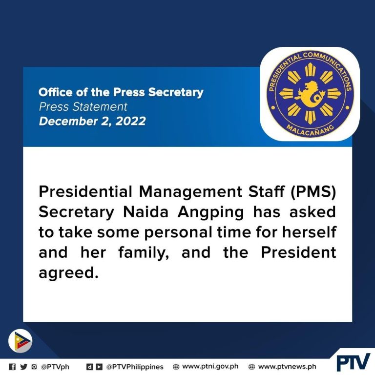 PBBM OKs Angping’s request for time off