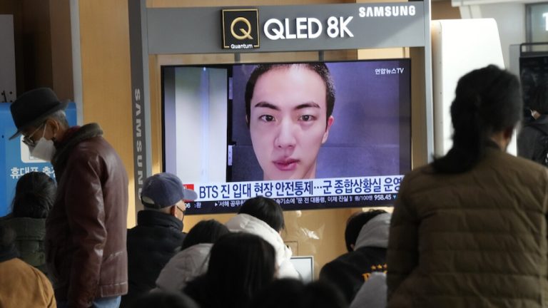 BTS member Jin begins military duty at front-line boot camp