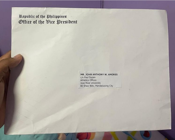 John Amores receives ‘encouraging’ letter from VP Sara
