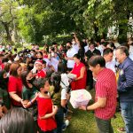 President Ferdinand R. Marcos Jr. led the government’s nationwide gift-giving program by giving out Christmas presents to hundreds of children at the Malacañan Palace Grounds, Sunday, Dec. 4, 2022. (Photo courtesy of OPS)