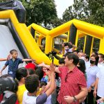 President Ferdinand R. Marcos Jr. led the government’s nationwide gift-giving program by giving out Christmas presents to hundreds of children at the Malacañan Palace Grounds, Sunday, Dec. 4, 2022. (Photo courtesy of OPS)