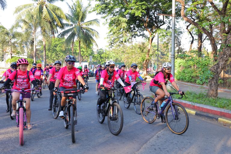 All-women cyclists pedal for gender, climate justice
