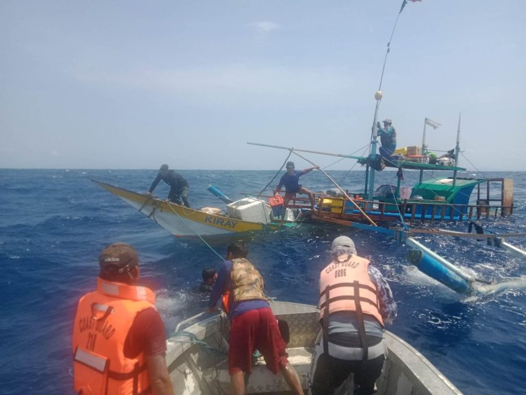 PCG rescues 4 crew of motor banca hit by dolphin