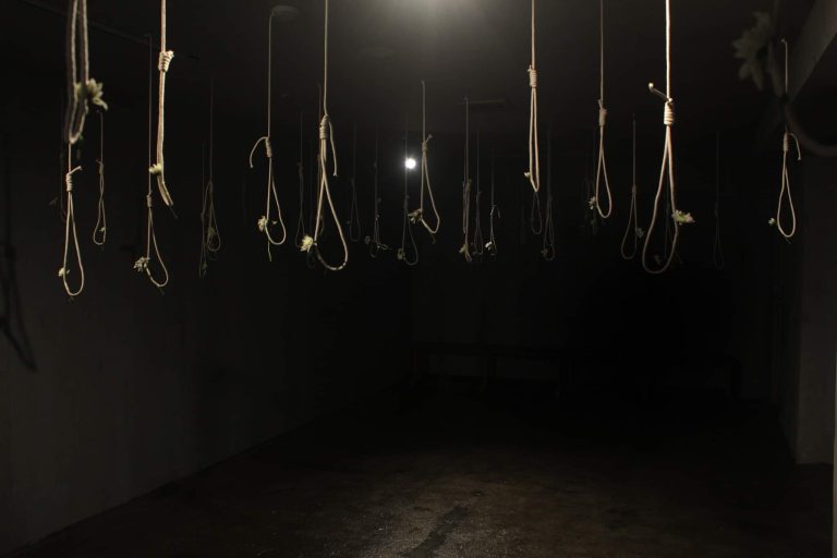 Artists stage performance art for Iranian women