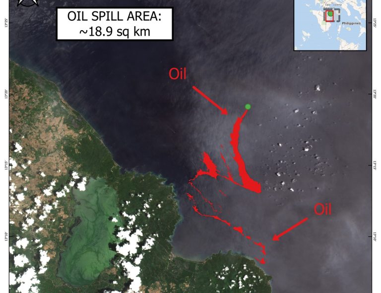Oil spill reaches Tablas Strait, Tayabas Bay
