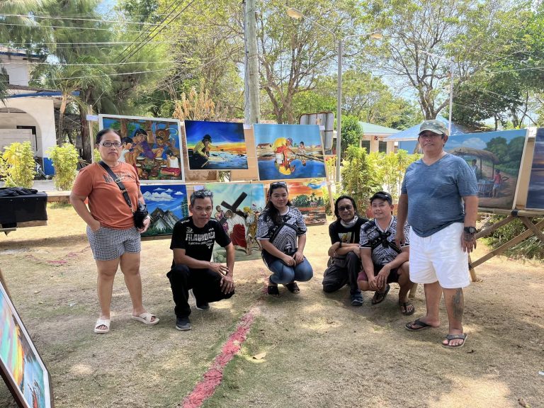 Local artists from Bantayan Island hold exhibit, free art workshop for kids
