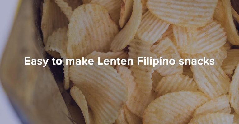 LIST: Easy to make Filipino snacks for Lent