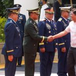 President Ferdinand R. Marcos Jr. at the Villamor Airbase before he leaves for Labuan Bajo, Indonesia on Tuesday, May 9, 2023, for the 42nd ASEAN Summit and Related Summits. (PNA photo by Rey Baniquet)