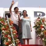 President Ferdinand R. Marcos Jr. at the Villamor Airbase before he leaves for Labuan Bajo, Indonesia on Tuesday, May 9, 2023, for the 42nd ASEAN Summit and Related Summits. (PNA photo by Rey Baniquet)