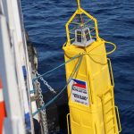 The Philippine Coast Guard (PCG) installs additional buoys in the Kalayaan Island Group, May 2023. (Photo courtesy of PCG)