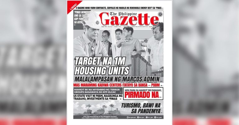 Gov’t launches free ‘The Philippine Gazette’ newspaper