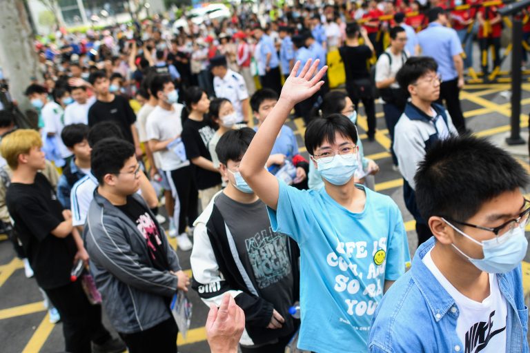 Millions of Chinese students sit grueling college entrance exams