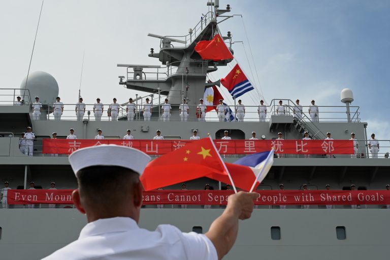 China navy training ship visits PH