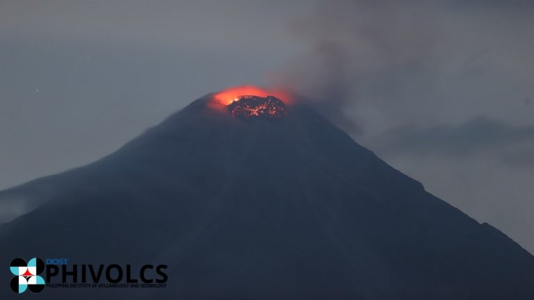 177 rockfall events logged in Mayon Volcano in last 24 hours