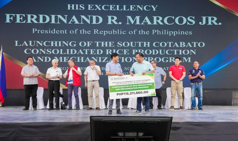 PBBM leads launch of Consolidated Rice Production and Mechanization Program in South Cotabato
