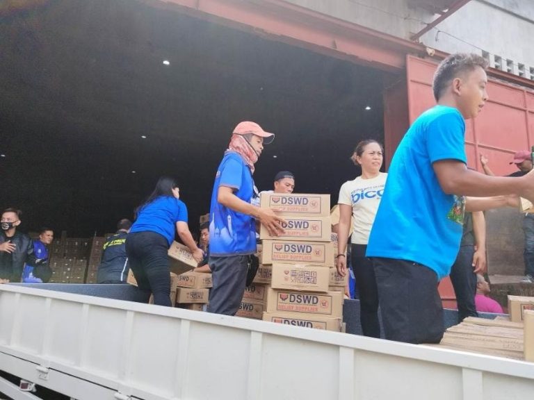 DSWD: First five waves of food packs already with Mayon-hit LGUs