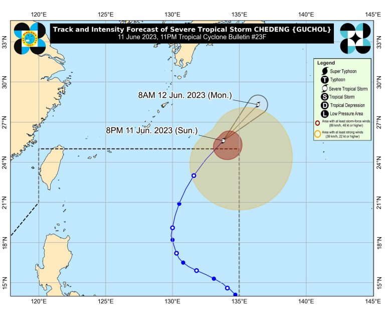 ‘Chedeng’ leaves PAR, to continue enhancing ‘habagat’