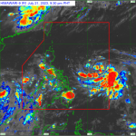 HIMAWARI-9 satellite image as of July 21, 2023, 9:30 p.m. (Photo from DOST-PAGASA)