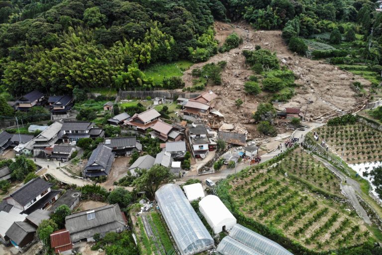 Six feared dead in torrential Japan rain