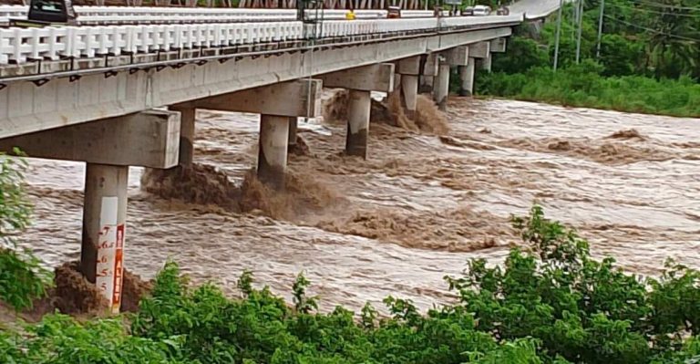 Water level rises at Chico River, Bunog River