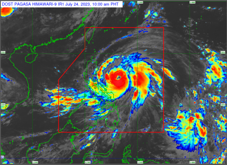 Typhoon ‘Egay’ intensifies, more areas under Signal Nos. 1, 2