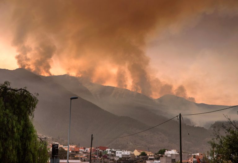 Spain battles ‘out of control’ wildfire on Tenerife