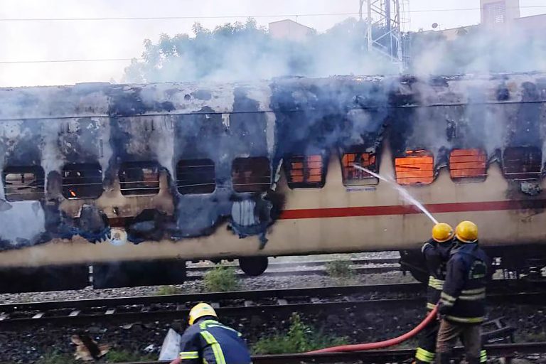 9 killed in Indian train coach fire