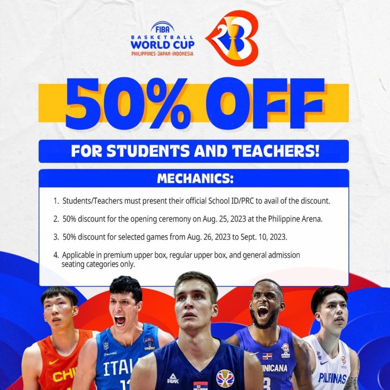 CHED offers 50% off to students, teachers for FIBA World Cup 2023