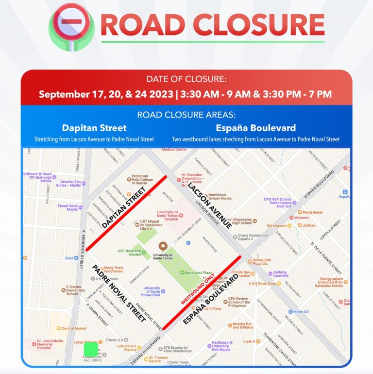 Manila to implement road closures during Bar exams