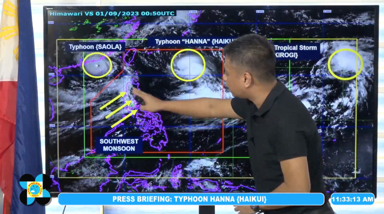 Habagat to bring rains in next 3 days; ‘Hanna’ now a typhoon