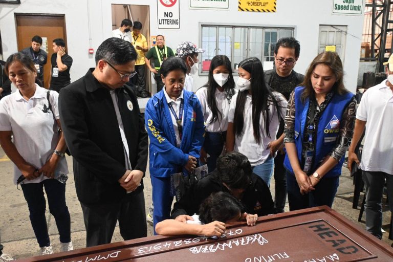 Body of slain female OFW arrives from Saudi